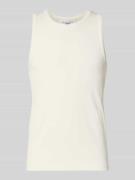 Marc O'Polo Denim Slim Fit Tank Top aus Baumwoll-Mix in Weiss, Größe L