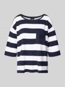 monari Relaxed Fit Sweatshirt aus Viskose-Mix mit Brusttasche in Marin...