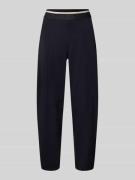 Cambio Slim Fit Hose mit elastischer Label-Bund Modell 'EDEN' in Marin...