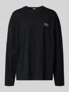American Vintage Longsleeve mit Logo-Print Modell 'GIXY' in Black, Grö...