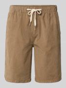Redefined Rebel Regular Fit Shorts mit Tunnelzug Modell 'Joey' in Beig...