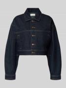 Calvin Klein Jeans Jeansjacke mit Knopfleiste in Marine, Größe L