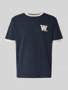 Wood Wood T-Shirt mit geripptem Rundhalsausschnitt Modell 'Parker' in ...