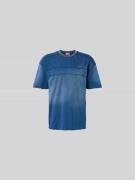 Diesel T-Shirt mit Label-Stitching in Blau, Größe M