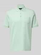 bugatti Regular Fit Poloshirt mit Brusttasche und Label-Stitching in H...
