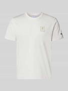CHAMPION T-Shirt mit Logo und Rundhalsausschnitt in Offwhite, Größe L