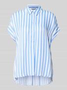 ETERNA Relaxed Fit Bluse mit Knopfleiste und Ärmeln mit Aufschlag in B...