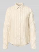 Gant Regular Fit Leinenbluse mit Hemdblusenkragen und Label-Stitching ...
