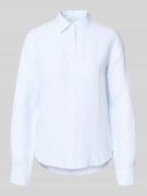 Gant Regular Fit Leinenbluse mit Hemdblusenkragen und Label-Stitching ...