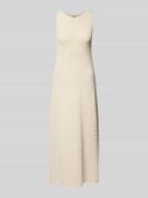 Drykorn Strickkleid mit Rundhalsausschnitt Modell 'IKIS' in Ecru, Größ...