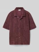 s.Oliver RED LABEL Regular Fit Frotteehemd aus Baumwoll-Mix in Aubergi...