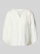 s.Oliver RED LABEL Relaxed Fit Langarmbluse aus Viskose-Mix in Ecru, G...