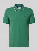 CHAMPION Slim Fit Poloshirt mit Label-Stitching in Gruen, Größe L