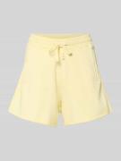 Rich & Royal Sweatshorts mit Eingrifftaschen in Hellgelb, Größe L