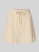 Only Regular Fit Bermudas aus reiner Baumwolle Modell 'TIZANA' in Beig...