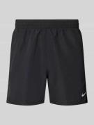 Nike Badeshorts mit Logo-Stitching und Eingrifftaschen in Black, Größe...