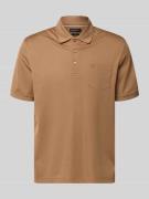 bugatti Regular Fit Poloshirt mit Brusttasche und Label-Stitching in H...