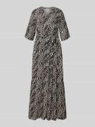 B.Young Midikleid aus Viskose mit Tunikakragen Modell 'JOELLA' in Blac...