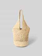 Anine Bing Handtasche in Flecht-Optik in Beige, Größe 1