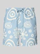 Only & Sons Badehose mit Allover-Muster Modell 'PRINT' in Hellblau, Gr...