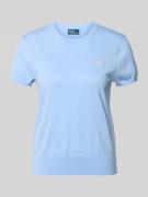 Polo Ralph Lauren Regular Fit Strickpullover aus Baumwoll-Mix in Hellb...