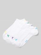 PUMA Sneakersocken im 4er-Pack mit gerippten Bündchen in Mittelgrau, G...