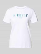 Tom Tailor Regular Fit T-Shirt aus reiner Baumwolle in Weiss, Größe L