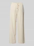 Vila Stoffhose aus Viskose-Mix Modell 'PRISILLA' in Beige, Größe 34