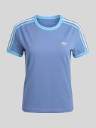 adidas Originals Regular Fit T-Shirt aus Baumwoll-Mix in Blau, Größe L