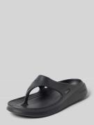 Lacoste Flip Flops mit Label-Prägung in Anthrazit, Größe 10