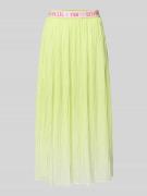 Marc Cain Midirock in Crinkle-Optik mit elastischem Bund in Neon Gelb,...