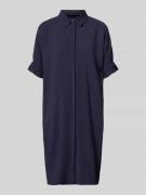 FREE/QUENT Knielanges Hemdblusenkleid mit verdeckter Knopfleiste in Ma...