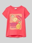 s.Oliver RED LABEL Loose Fit T-Shirt aus reiner Baumwolle in Koralle, ...
