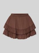 Gina Tricot Minirock aus Viskose-Mix mit Volantsaum Modell 'Frill' in ...