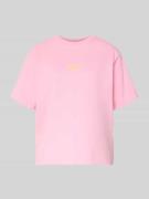 JJXX T-Shirt mit Statement-Print Modell 'SENNA' in Pink, Größe L