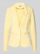 ICHI Regular Fit Blazer mit Paspeltaschen Modell 'KATE' in Pastellgelb...