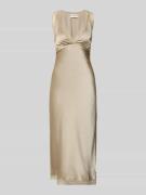 LOLLYS LAUNDRY Midikleid mit Spitzenbesatz Modell 'Clari' in Sand, Grö...