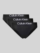 Calvin Klein Underwear Slip aus Baumwoll-Mix im 3er-Pack in Black, Grö...