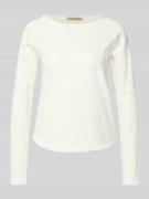 Smith and Soul Longsleeve mit Rundhalsausschnitt und Rollsaum in Offwh...