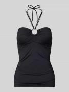 Michael Kors Tankini-Oberteil mit Neckholder in Gliederketten-Optik in...