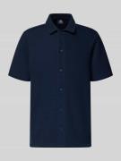 Lerros Regular Fit Freizeithemd mit Polokragen und Strukturmuster in M...