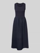 Oui Midikleid mit Rundhalsausschnitt in Marine, Größe 36