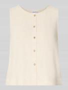Jake*s Casual Bluse aus Viskose-Mix mit Knopfleiste in Beige, Größe 34