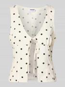 Noisy May Blusentop mit V-Ausschnitt und Schnürung Modell 'SOPHIE' in ...