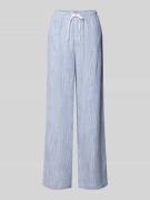Only Loose Fit Weite Hose aus Viskose-Leinen-Mix Modell 'SIESTA' in Bl...