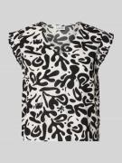 Pieces Regular Fit Blusentop aus reiner Viskose Modell 'BARRI' in Blac...