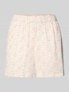 Pieces Regular Fit Shorts aus reiner Viskose Modell 'BARRI' in Weiss, ...