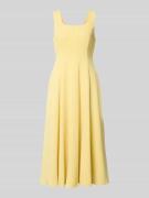 Ted Baker Midikleid mit Rundhalsausschnitt Modell 'ARLOTT' in Hellgelb...