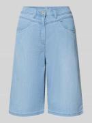 Raphaela By Brax Wide Leg Bermuda aus Baumwoll-Mix in Blau, Größe 38