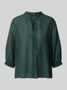 Zero Regular Fit Bluse aus Lyocell-Mix mit 3/4-Arm in Dunkelgruen, Grö...